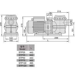 Насос AquaViva LX VWS50M/STP50M (220V, пф, 6.5 м3/ч*6 м, 0.37 кВт, 0.5 HP) 